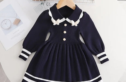 Girls' Candy Color Winter Dress
