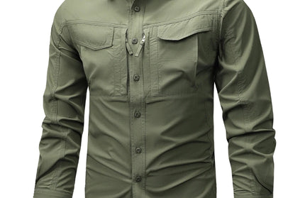 Long Sleeve Cargo Breathable Shirt